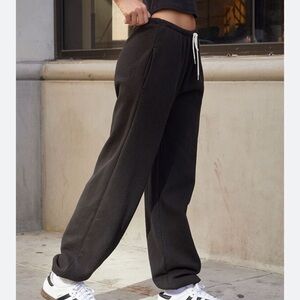 Brandy Melville John galt charcoal black Rosa sweatpants